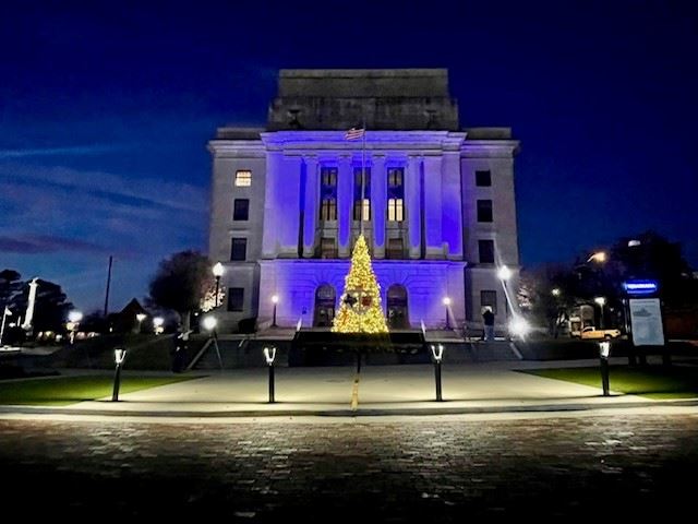 Courthouse Square at Night